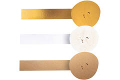 3 Crepe Streamers Wedding Paper / Foil 5 cm x 10 m