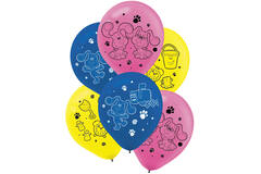 6 Latex Balloons Blue's Clues 27,5cm / 11"