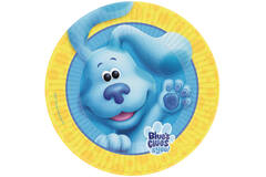 8 Plates Blue's Clues Round Paper 23 cm