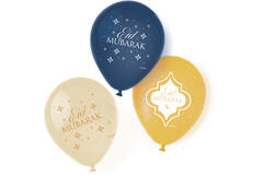 6 Latexballons Eid Ramadan 1c Druck 27,5 cm/11"