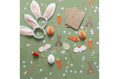5 Honeycomb Decorations Easter Eggs Paper 11.5 x 15 cm