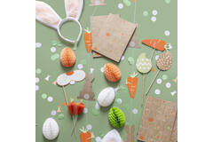 5 Honeycomb Decorations Easter Eggs Paper 11.5 x 15 cm