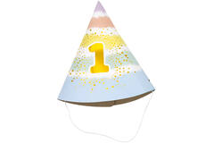 Party Hat 1st Birthday Rainbow