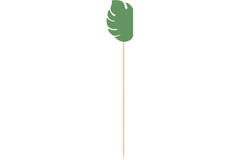 10 Cake Decoration Picks Key  West Wood / Paper