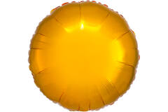 Standard Metallic Gold Round Foil Balloon C16 Bulk 43 cm