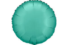 Standard Silk Lustre Jade Green Round Foil Balloon C16 Packaged 43 cm
