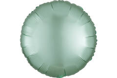 Standard Silk Lustre Mint Green Round Foil Balloon C16 Packaged 43 cm