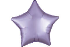Standard Silk Lustre Lilac Star Foil Balloon C16 Packaged 48 cm