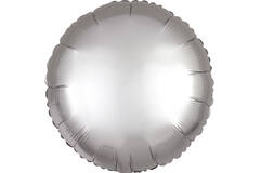 Standard Silk Lustre Silk Lustre Silver Round Foil Balloon C16 Packaged 43 cm