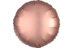Standard Silk Lustre Rose Copper Round Foil Balloon C16 Packaged 43 cm