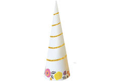 8 Party Hats Magical Unicorn Paper Height 17.1 cm