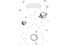 8 Loot Bags Space Party Paper 15.8 x 23.6 cm