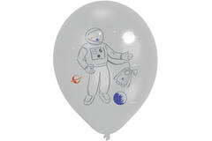 6 Latex Balloons Space Party 27.5 cm / 11"