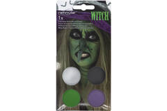 Aqua Kit Witch (4 x Face Paint 3.5 g / 1 Brush)