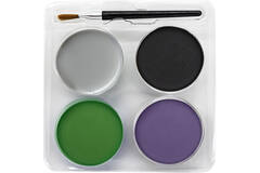 Aqua Kit Witch (4 x Face Paint 3.5 g / 1 Brush)