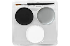 Aqua Gothic Glam Kit (3 x Face Paint 3.5 g / 1 Brush / 2 Sheets Tattoos)