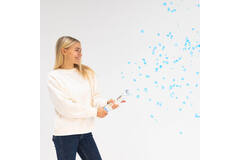 Confetti Cannon Blue Round Paper 28 cm