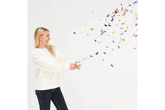 Confetti Cannon Multicolor Rectangular Foil 28 cm