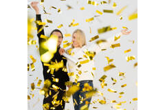 Confetti Cannon Gold Rectangular Foil 40 cm
