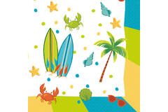 16 Napkins Surf Party 33 x 33 cm