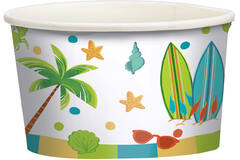8 Ice Bowls Surf Party Paper 270 ml