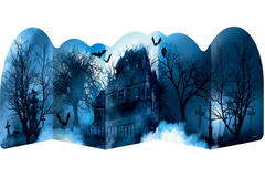Table Decorations Haunted Forest Paper
