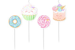 4 Candles Crazy Cake Wax / Plastic