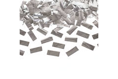 Confetti Cannon Silver Rectangular Foil 28 cm