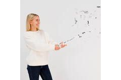 Confetti Cannon Silver Rectangular Foil 40 cm