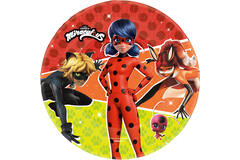 8 Plates Miraculous Round Paper 23 cm