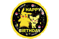 Standard Pokemon 2024 HBD Foil Balloon C60 Packaged 43 cm