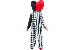 Child Costume Double Headed Jester Clown Age 4-6 Years