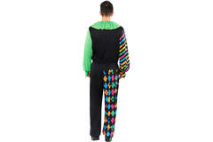 Adult Costume Funhouse Neon Clown Men Size M