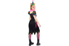 Adult Costume Funhouse Neon Clown Ladies Size XL
