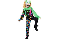 Child Costume Funhouse Clown Boy Age 10-12 Years