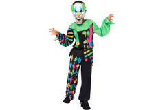 Child Costume Funhouse Clown Boy Age 10-12 Years