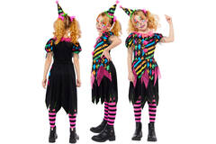 Child Costume Funhouse Clown Girl Age 6-8 Years