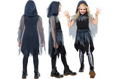 Child Costume Grim Reaper Girls Age 6-8 Years