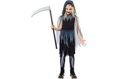 Child Costume Grim Reaper Girls Age 8-10 Years