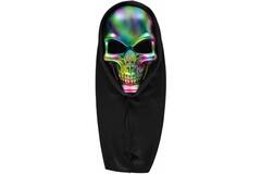 Mask Electroplate Skull Hood One size