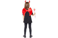 Kids Accessory Kit Foil Devil Wings with Headband and Trident