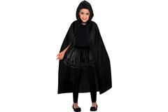 Costume Accessory Black Hooded Cape - Child