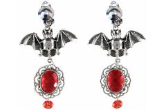 Costume Accessory Earrings Ruby Bat