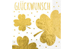 16 napkins "Glückwunsch" 33cm x 33cm