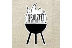 16 napkins "Grillzeit ist die beste Zeit" 33cm x 33cm