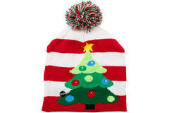 Wool Hat Christmas Tree with Light One Size