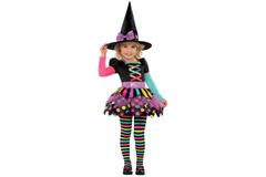 Child Costume Miss Matched Witch Age 3 - 4 Years