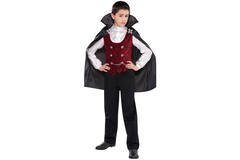 Child Costume Dark Vampire Age 8 - 10 Years