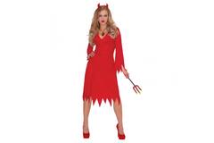 Adult Costume Red Hot Devil Size M/L