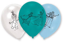 6 Latex Balloons Frozen 22.8 cm / 9"